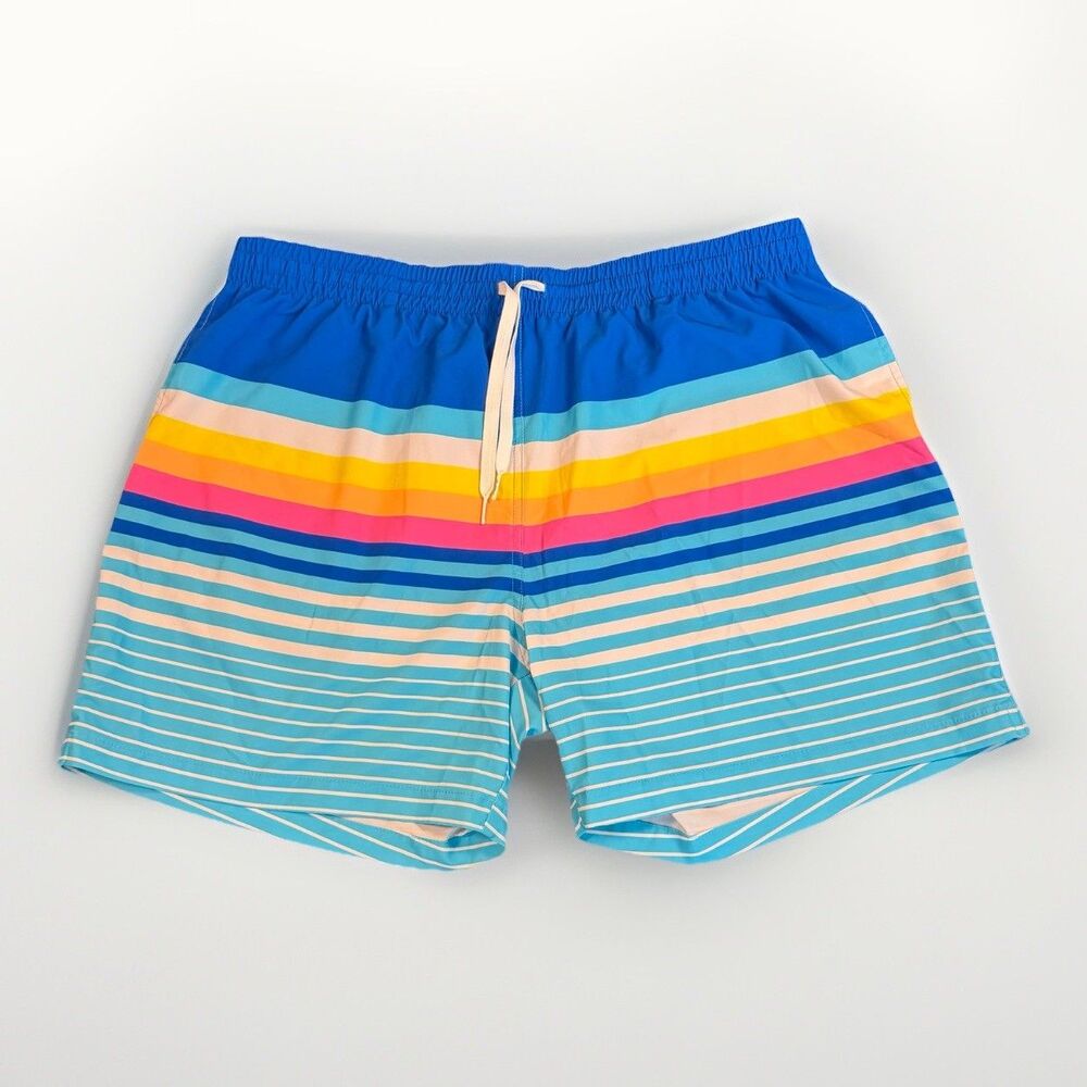 Chubbies Newport 5.5″ Swim‎ Trunks Men’s XXL Retro Stripe Casual